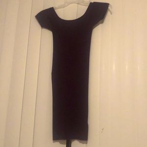 Dark purple wine colored tights dress